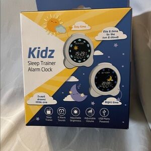 Sleep Trainer Alarm Clock - Gray and White